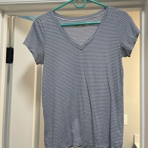 Hollister blue striped t-shirt.
